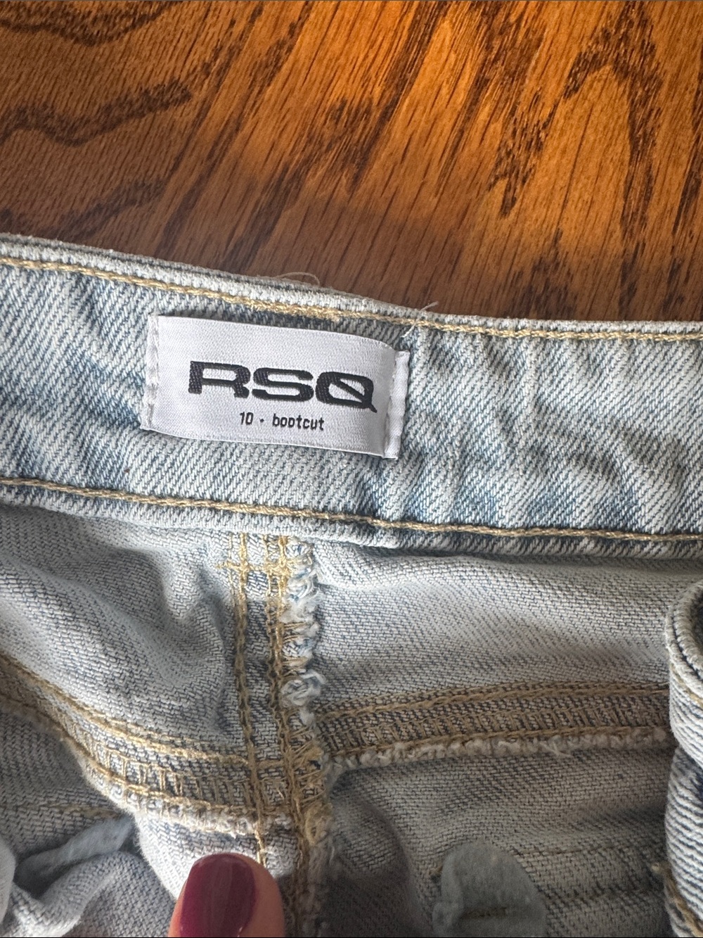 RSQ girls Light Wash Bootcut Jeans barely worn